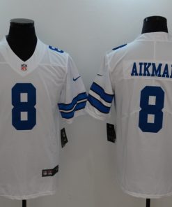 Men's Dallas Cowboys #8 Troy Aikman White Vapor Untouchable Player Limited Jersey