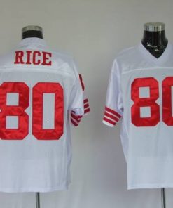 Mitchell and Ness 49ers Jerry Rice #80 Stitched White NFL Jersey