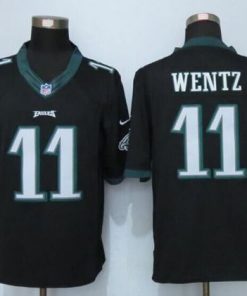 Nike Eagles #11 Carson Wentz Black Alternate Men's Stitched NFL New Limited Jersey