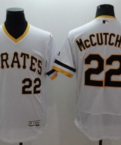 Pirates #22 Andrew McCutchen White Flexbase Authentic Collection Cooperstown Stitched MLB Jersey