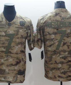 Men's Steelers #7 Ben Roethlisberger  2018 Camo Salute to Service Limited Stitched NFL  Jersey