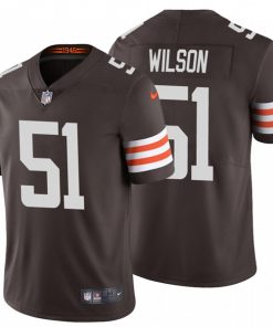 Men's Cleveland Browns #51 Mack Wilson 2020 New Brown Vapor Untouchable Limited Stitched Jersey