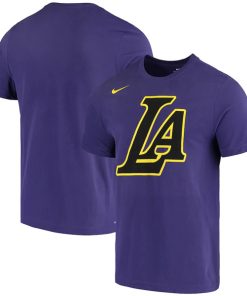 Men's Los Angeles Lakers 2020 Purple City Edition Performance NBA T-Shirt