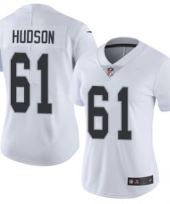 Women's Oakland Raiders #61 Rodney Hudson White Vapor Untouchable Limited Stitched NFL Jersey(Run Small)
