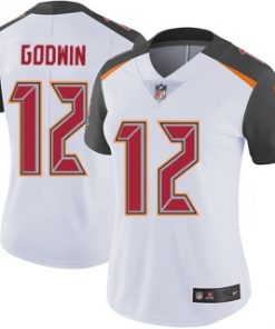 Women's Tampa Bay Buccaneers #12 Chris Godwin White Vapor Untouchable Limited Stitched NFL Jersey(Run Small)