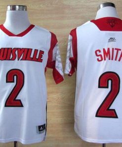 Cardinals #2 Russ Smith White Basketball Stitched NCAA Jersey