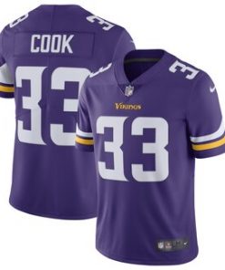 Men's Minnesota Vikings #33 Dalvin Cook Purple Vapor Untouchable Limited Stitched NFL Jersey