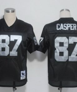 Men's Oakland Raiders #87 Dave Casper Black  Stitched Throwback NFL Jersey