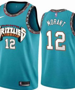 Men's Memphis Grizzlies #12 Ja Morant Blue Stitched NBA Jersey