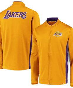 Men's Los Angeles Lakers Gold Exclusive Mock Neck Full-Zip Jacket