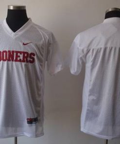Sooners Blank White Stitched NCAA Jersey