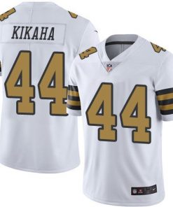 Nike Saints #44 Hau'oli Kikaha White Men's Stitched NFL Limited Rush Jersey