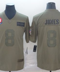 Men's New York Giants #8 Daniel Jones 2019 Camo Salute To Service Limited Stitched NFL Jersey
