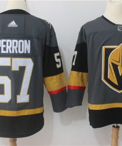 Men's Adidas Vegas Golden Knights #57 David Perron Grey Stitched NHL Jersey