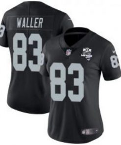 Women's Las Vegas Raiders White #83 Darren Waller Black 2020 Inaugural Season Vapor Untouchable Limited Stitched Jersey(Run Small)