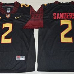 Seminoles #2 Deion Sanders Black Limited Stitched NCAA Limited Jersey