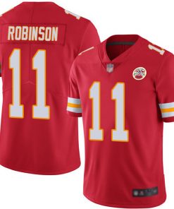 Men's Kansas City Chiefs #11 Demarcus Robinson Red Vapor Untouchable Limited Stitched NFL Jersey