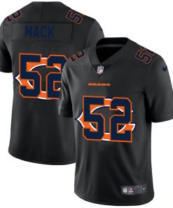 Men's Chicago Bears #52 Khalil Mack Black Shadow Logo Limited Stitched NFL Jersey