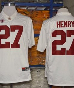 Crimson Tide #27 Derrick Henry White Limited Stitched NCAA Jersey