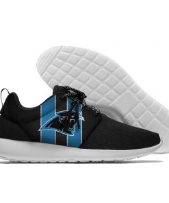 Women's NFL Carolina Panthers  Roshe Style Lightweight Running Shoes 003