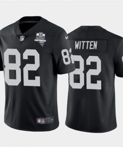 Men's Oakland Raiders Black #82 Jason Witten 2020 Inaugural Season Vapor Limited Stitched NFL Jersey