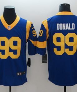 Men's Los Angeles Rams  #99 Aaron Donald Royal Blue Vapor Untouchable Limited Stitched NFL Jersey