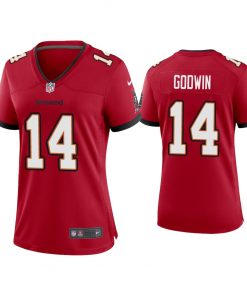 Women's Tampa Bay Buccaneers #14 Chris Godwin 2020 Red Stitched Jersey(Run Small)