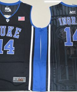 Blue Devils #14 Brandon Ingram Black Basketball Elite V Neck Stitched NCAA Jersey