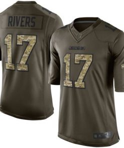 Nike Chargers #17 Philip Rivers Green Men's Stitched NFL Limited Salute to Service Jersey