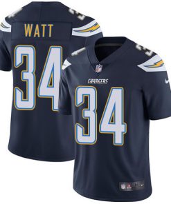 Men's Los Angeles Chargers #34 Derek Watt Navy Blue Vapor Untouchable Limited Stitched NFL Jersey