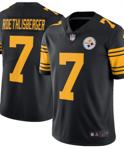 Men's Pittsburgh Steelers #7 Ben Roethlisberger Black Vapor Untouchable Limited Stitched NFL Jersey
