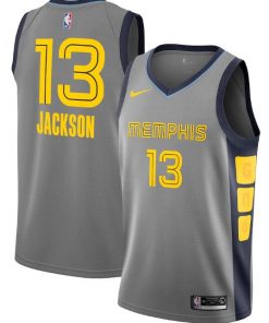 Men's Memphis Grizzlies Grey #13 Jaren Jackson Jr. City Edition Stitched NBA Jersey