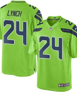 Nike Seahawks #24 Marshawn Lynch Green Youth Stitched NFL Limited Rush Jersey