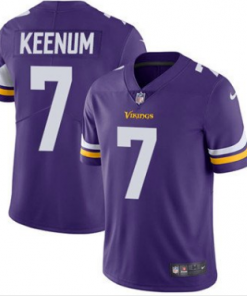 Men's Minnesota Vikings #7 Case Keenum Purple Vapor Untouchable Limited Stitched NFL Jersey