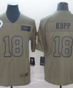 Men's Los Angeles Rams #18 Cooper Kupp 2019 Camo Salute To Service Limited Stitched NFL Jersey