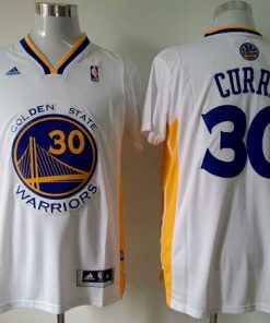 Revolution 30 Warriors #30 Stephen Curry White Alternate Stitched NBA Jersey