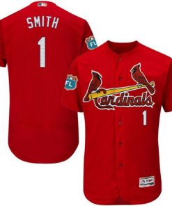 Cardinals #1 Ozzie Smith Red Flexbase Authentic Collection Stitched MLB Jersey