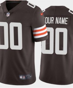 Men's Cleveland Browns ACTIVE PLAYER 2020 New Brown Vapor Untouchable Limited Stitched NFL Jersey