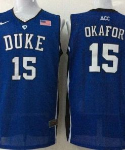 Blue Devils #15 Jahlil Okafor Royal Blue Basketball Stitched NCAA Jersey