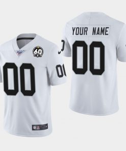 Men's Raiders ACTIVE PLAYER White 60th Anniversary Vapor Limited Stitched NFL 100th Season Jersey