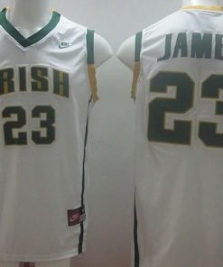 Fighting Irish #23 Lebron James White Basketball Stitched NCAA Jersey