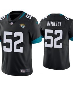 Men's Jacksonville Jaguars #52 Davon Hamilton Black Vapor Untouchable Limited Stitched Jersey