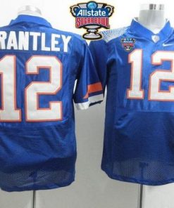 Gators #12 John Brantley Blue Allstate Sugar Bowl Stitched NCAA Jersey