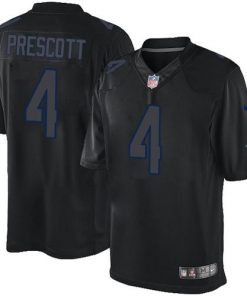 Nike Cowboys #4 Dak Prescott Black Men's Stitched NFL Impact Limited Jersey