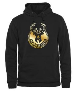 Milwaukee Bucks Gold Collection Pullover Hoodie Black