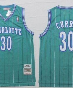 Hornets #30 Dell Curry Light Blue Throwback Stitched NBA Jersey