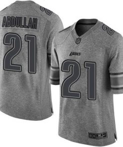 Nike Lions #21 Ameer Abdullah Gray Men's Stitched NFL Limited Gridiron Gray Jersey