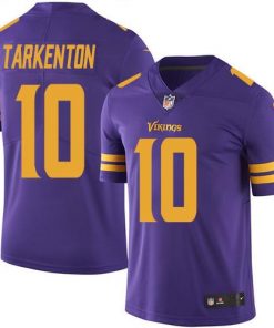 Nike Vikings #10 Fran Tarkenton Purple Men's Stitched NFL Limited Rush Jersey