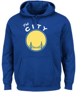 Golden State Warriors Majestic Hardwood Classics Tech Patch Pullover Hoodie Royal