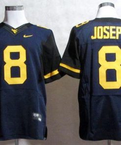 Mountaineers #8 Karl Joseph Navy Blue Stitched NCAA Jersey
